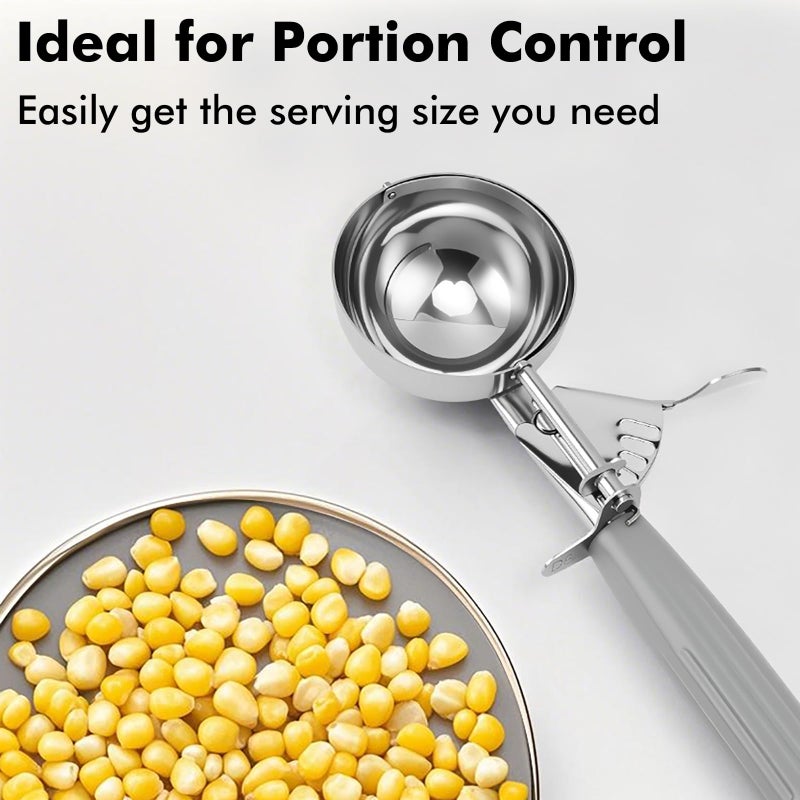 JUNADAEL J Ice Cream Scoop, Cookie Scoop Set, Incluede 1.2 OZ/ 2 OZ/ 4 OZ Scoop, Portion Control For Cookie Dough, Ice Cream, Cupcake, Muffin, Mashed Potatoes, Side Dish, Pancake - Image 4