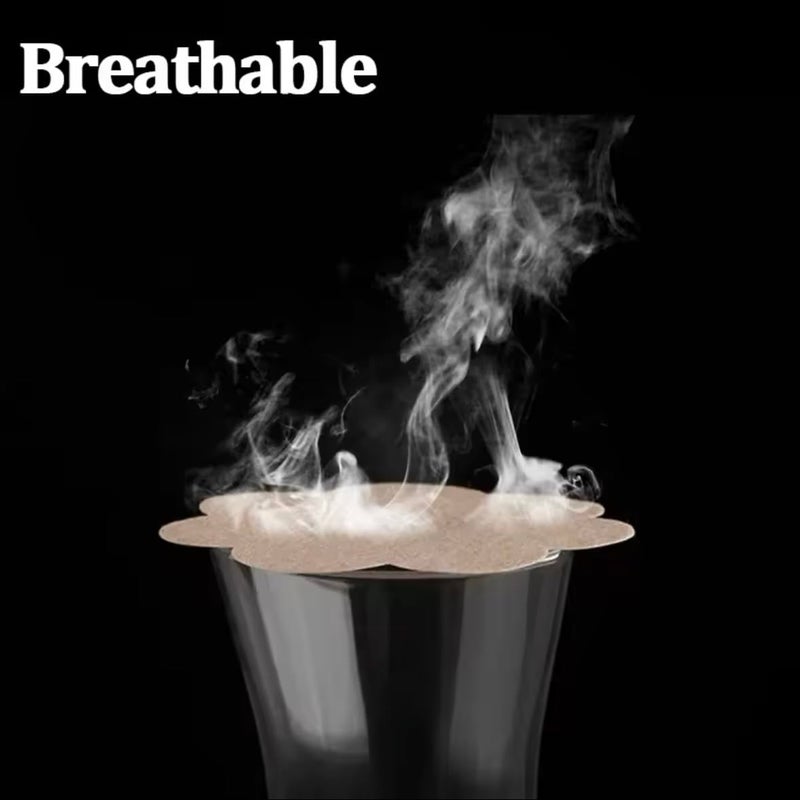 Cloth Nipple Cover Teat Hide Women Nipple Pasties Piece Breast Petals Invisible Bra Padding Chest Sticker Patch Covers, One Size - Image 2