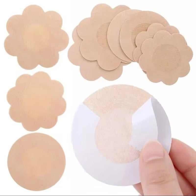 Cloth Nipple Cover Teat Hide Women Nipple Pasties Piece Breast Petals Invisible Bra Padding Chest Sticker Patch Covers, One Size - Image 5