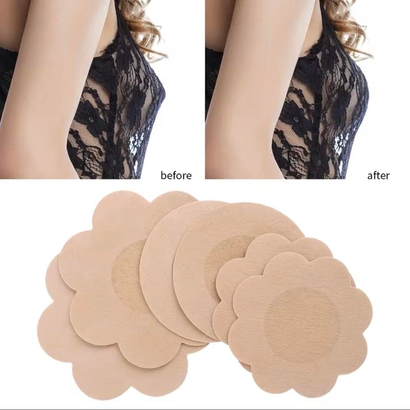 Cloth Nipple Cover Teat Hide Women Nipple Pasties Piece Breast Petals Invisible Bra Padding Chest Sticker Patch Covers, One Size - Image 3