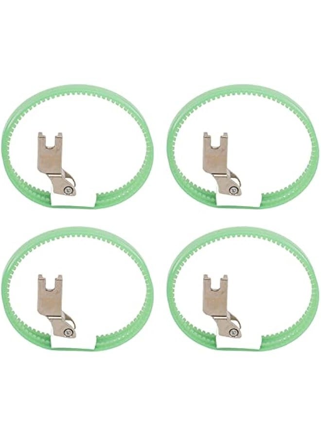 4 Pcs T350 Double Ring Presser Feet, Industrial Sewing Machine Ring Roller Feet for Industrial Sewing Machine Replacing Repairing - Image 1