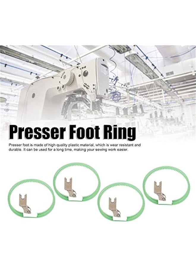 4 Pcs T350 Double Ring Presser Feet, Industrial Sewing Machine Ring Roller Feet for Industrial Sewing Machine Replacing Repairing - Image 3