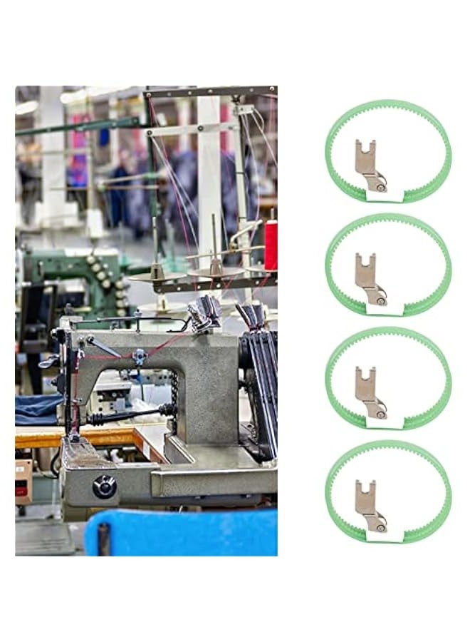 4 Pcs T350 Double Ring Presser Feet, Industrial Sewing Machine Ring Roller Feet for Industrial Sewing Machine Replacing Repairing - Image 5