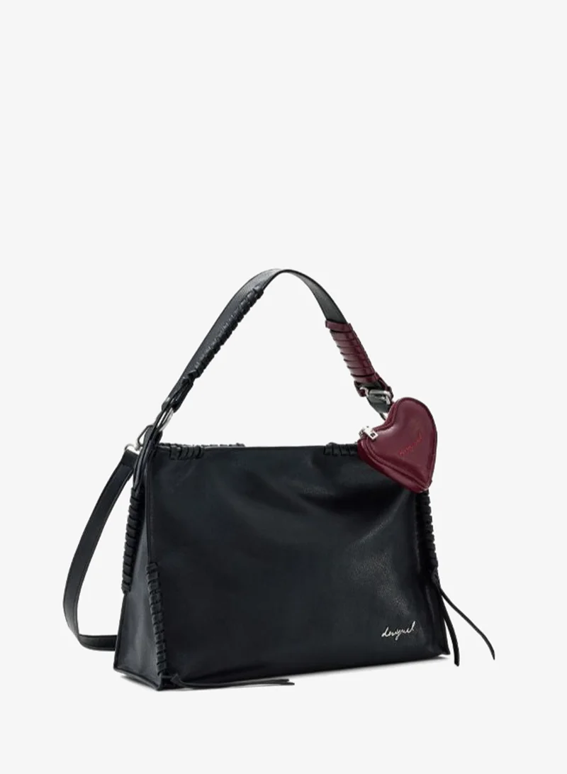 DESIGUAL Black Medium Bag With Heart Charm for Women | Best Price UAE