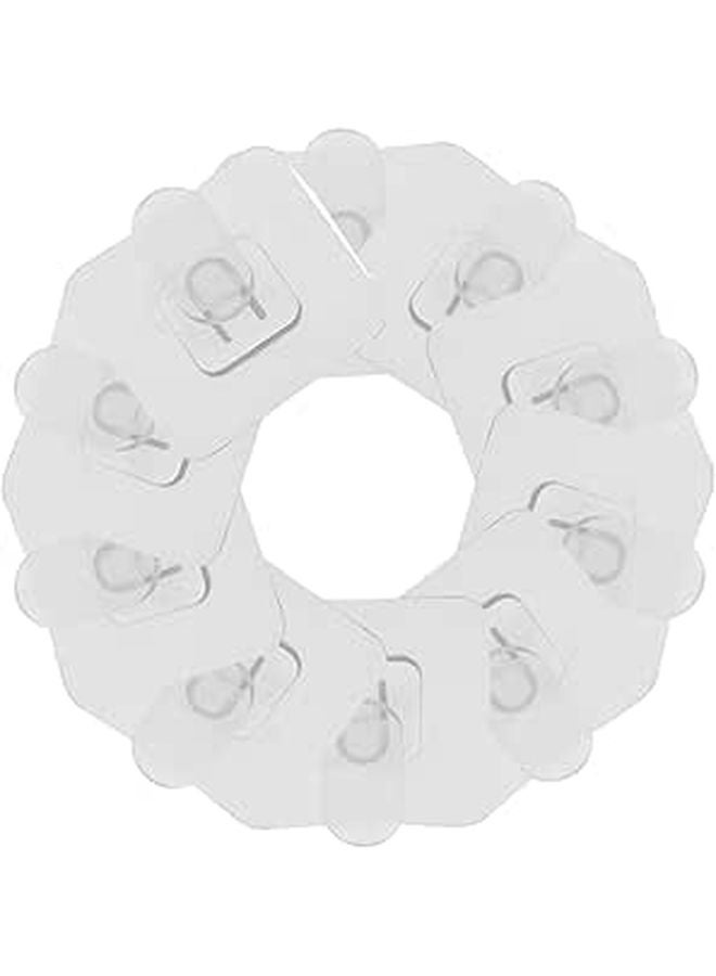 Heavy Duty Adhesive Wall Hooks 10 Pack For Towels Keys Bathroom - Image 1