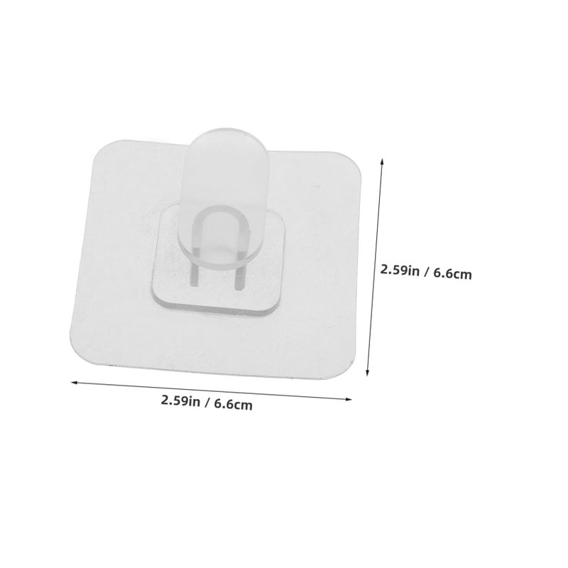 Heavy Duty Adhesive Wall Hooks 10 Pack For Towels Keys Bathroom - Image 3