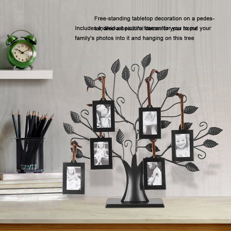 Fashionable Family Photos Frame Display Tree with Hanging Pictures Frames Home Decor S - Image 3