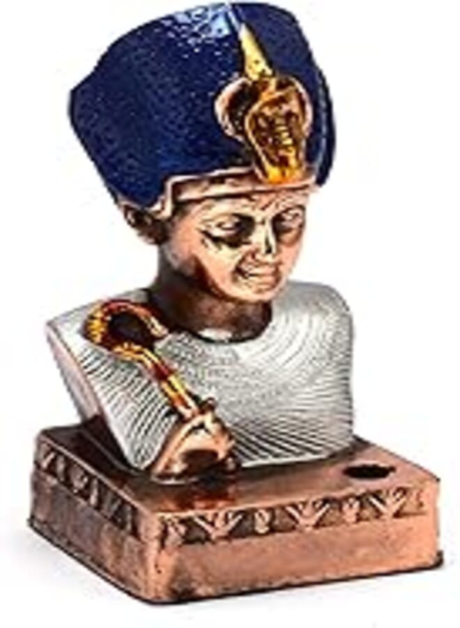 immatgar pharaonic Decorative Egyptian Statue Egyptian souvenirs gifts from Egypt (Copper - colored - 11.5 CM)
