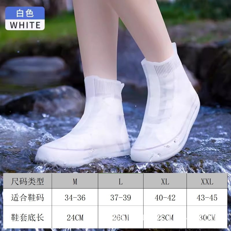 Children'S Japanese Rain Boots, Men'S Water Shoes, Waterproof Shoe Covers, Thickeneded Anti-Slip Rainy Day Women'S Foot Covers, Silicone Wear-Resistant, - Image 1