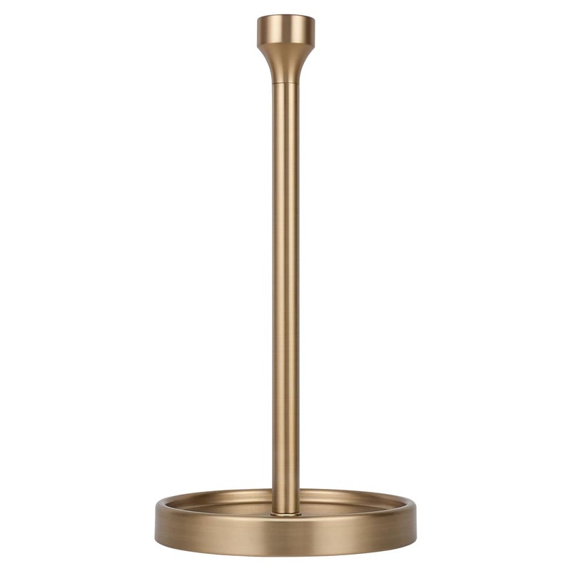 Ivilon Countertop Paper Towel Holder - Modern Bell End Minimalist Design - Color Warm Gold - Image 1