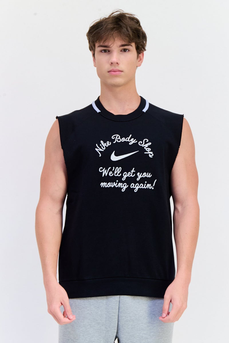 Nike Men Sportswear Fit Sleeveless Training Vest, Black  - Image 1