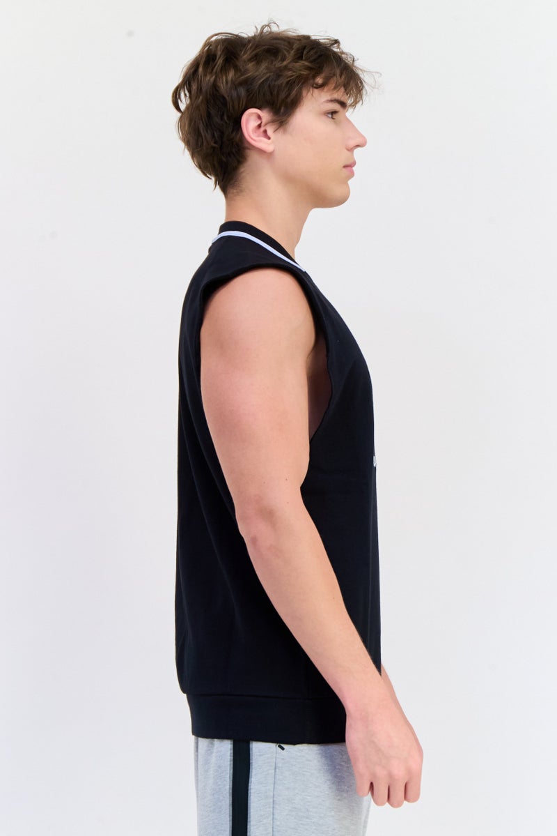 Nike Men Sportswear Fit Sleeveless Training Vest, Black  - Image 2