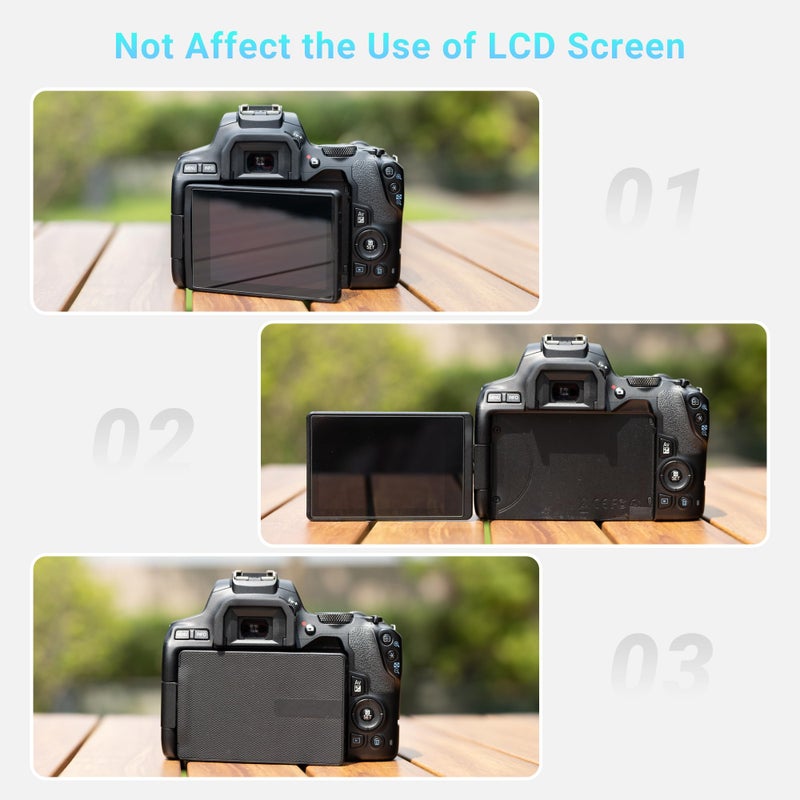 JJC 2-Pack Camera Eyecup Eyepiece Eye Cup for Canon EOS Rebel T6 T7 T5 T3 T100 4000D SL3 SL2 SL1 T8i T7i T6s T6i T5i T4i T3i T2i T1i XSi XTi XT XS Camera,Replaces Canon Ef Eyecup Eyepiece - Image 4