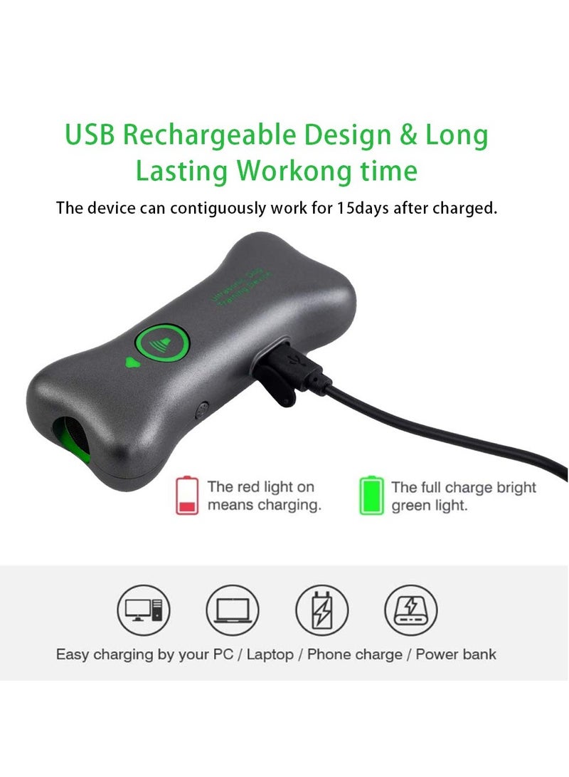 Excefore جهاز طرد الكلاب المحمول، جهاز فائق الصوت لمكافحة نباح الكلاب، مثبطات نباح الكلاب الفائقة الصوت لإيقاف نباح الكلاب والتحكم فيه، أجهزة محمولة بتردد مزدوج لتدريب الكلاب (أخضر) - Image 4