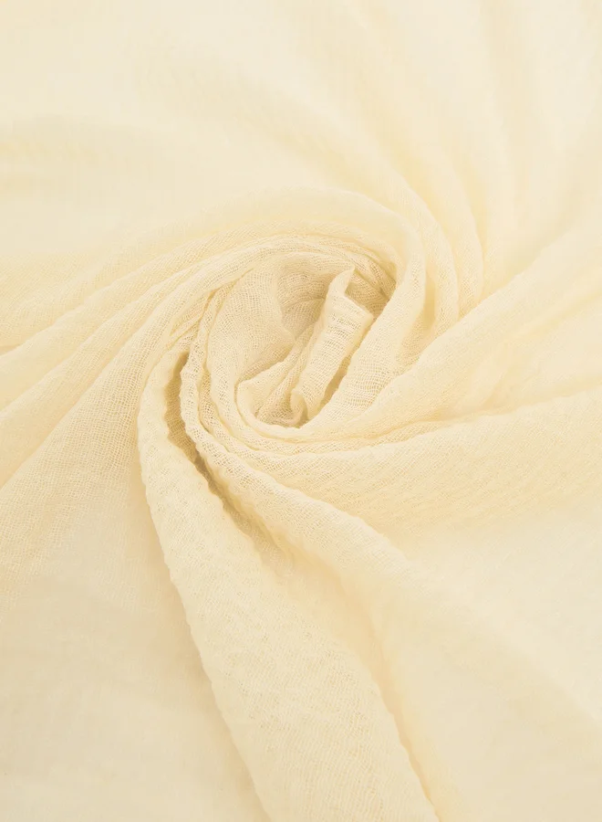 Amirah Cream Raw Edge Textured Hijab