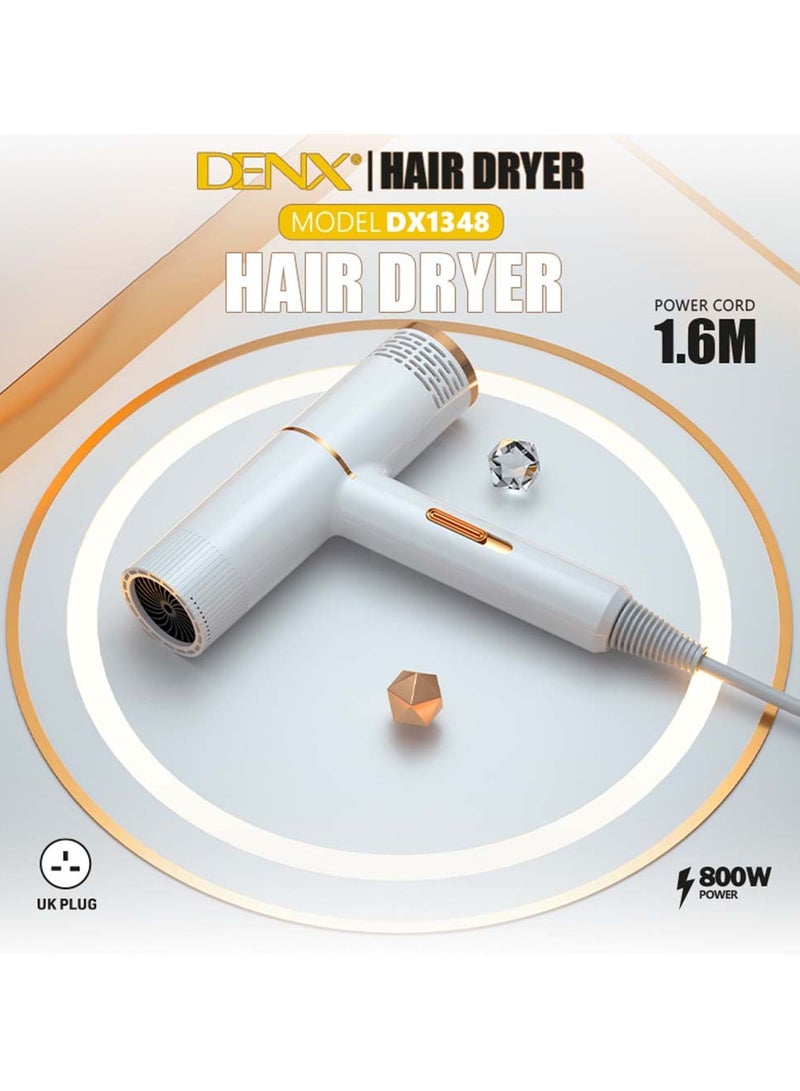 Denx HAIR DRYER, Powerful, Lightweight And Portable Hair Dryer Suitable For Home And Travel Use - Image 1