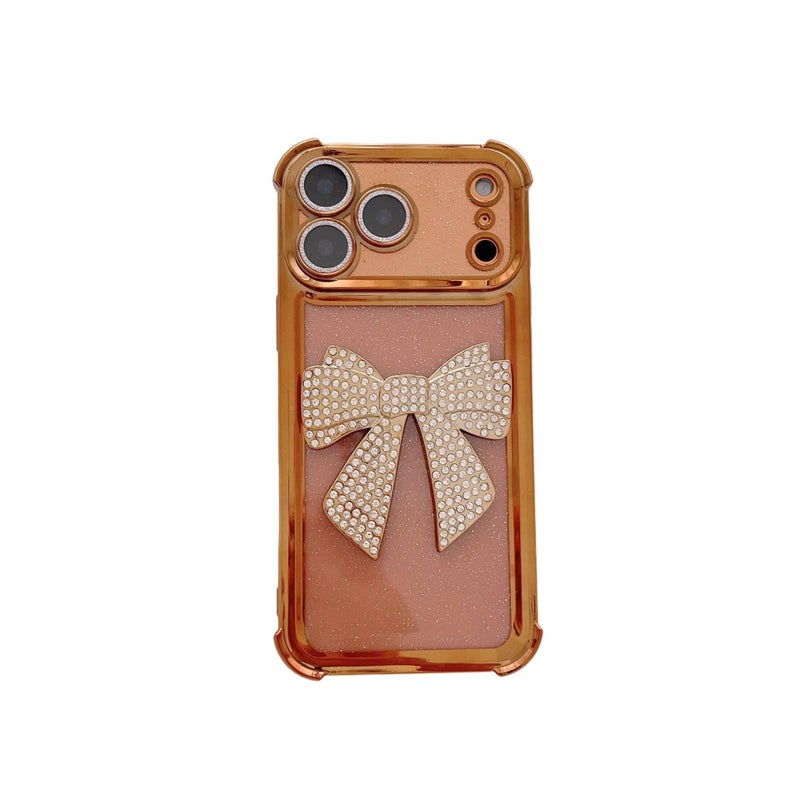 TPU Protective Case for iPhone 13 with Drop Protection and Bow Design plus Shockproof plus Scratch Resistant in Silver - Layan Lure - Image 5