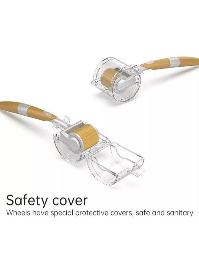 ZGTS - Micro Needle Derma Roller Gold/Silver 1mm - Image 1