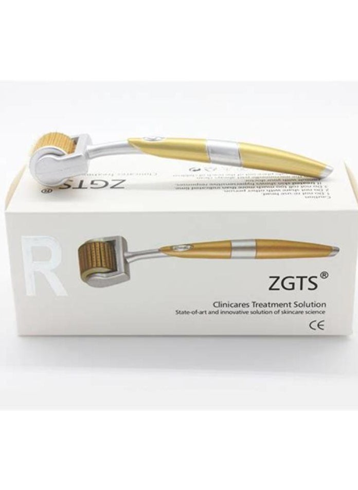 ZGTS - Micro Needle Derma Roller Gold/Silver 1mm - Image 1