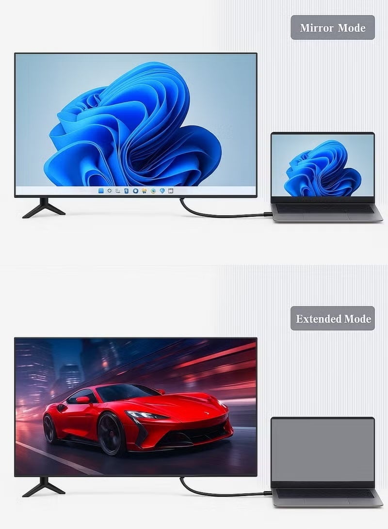 فوجيشكا كابل محول VGA إلى HDMI ممتاز مع منفذ صوت وطاقة USB بطول 3 أمتار (FC683) باللون الأسود، متوافق مع أجهزة الكمبيوتر المكتبية والمحمولة والشاشات وأجهزة التلفزيون وأجهزة العرض والتلفزيونات عالية الدقة. - Image 4