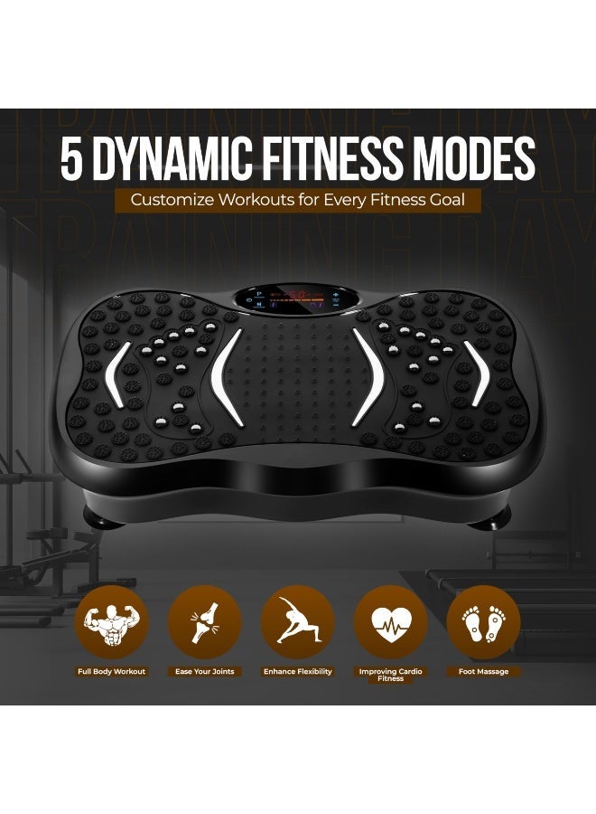 Vibration Plate Exercise Machine Whole Body Fitness Platform with LED Display & Remote, 330lbs Capacity - Image 3
