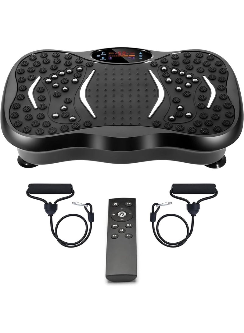 Vibration Plate Exercise Machine Whole Body Fitness Platform with LED Display & Remote, 330lbs Capacity - Image 1