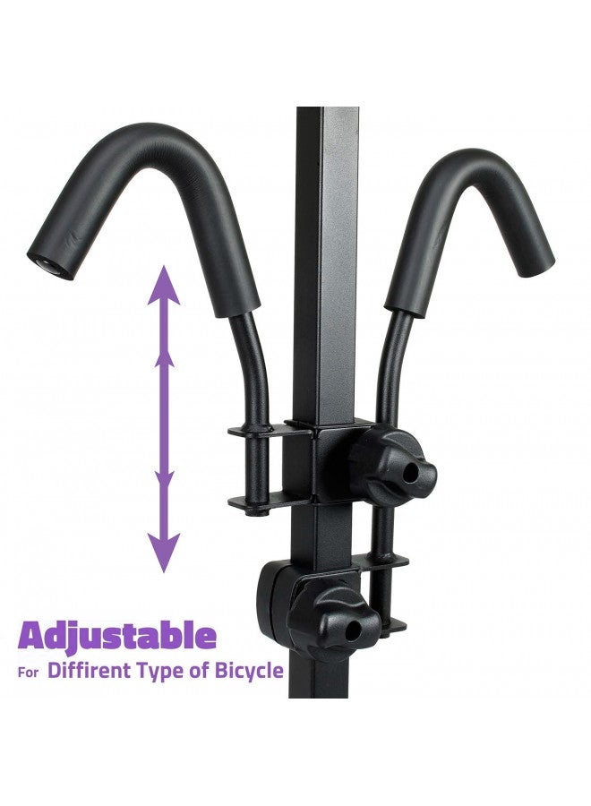 Venzo VENZO 2 Bike Bicycle Platform Style Carrier - Bike Rack for Car SUV Truck Tow Trailer Hitch Receiver Mount Size 2" - Sturdy & Rust Proof - Image 4