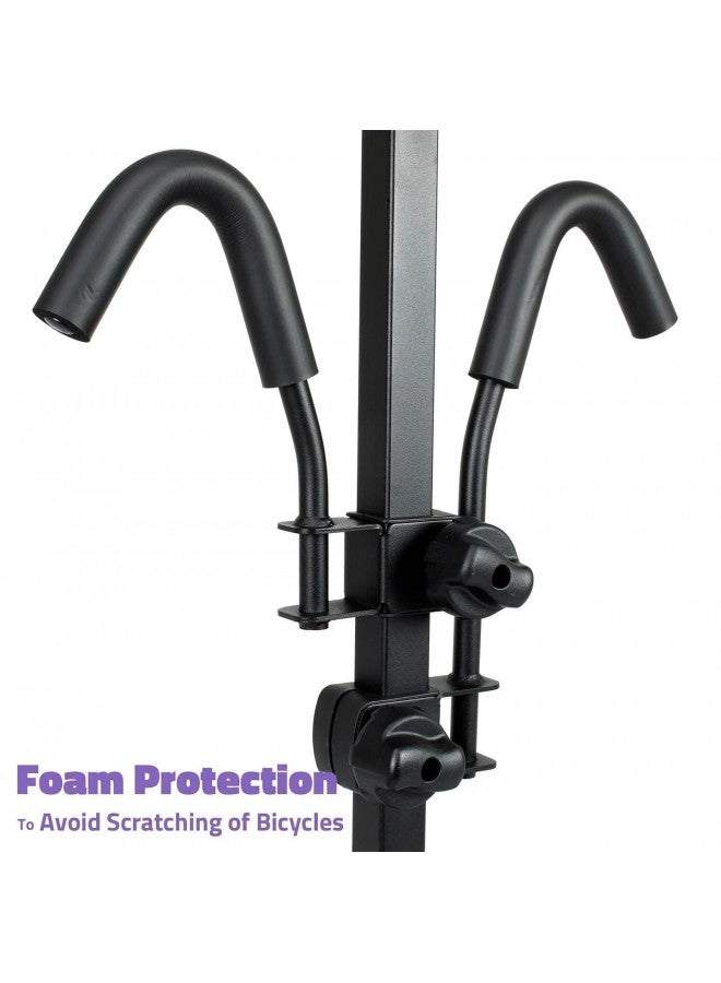 Venzo VENZO 2 Bike Bicycle Platform Style Carrier - Bike Rack for Car SUV Truck Tow Trailer Hitch Receiver Mount Size 2" - Sturdy & Rust Proof - Image 3