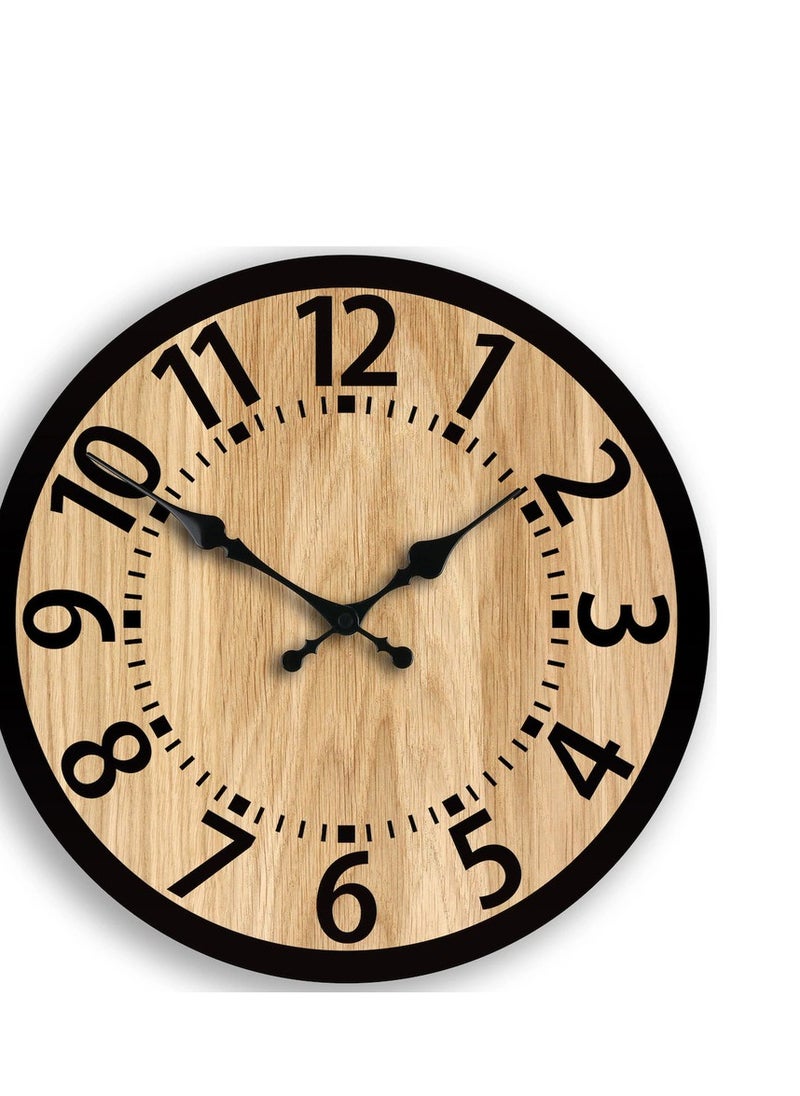 Home Gallery Berlin with numbers - Wood clock  - Image 1