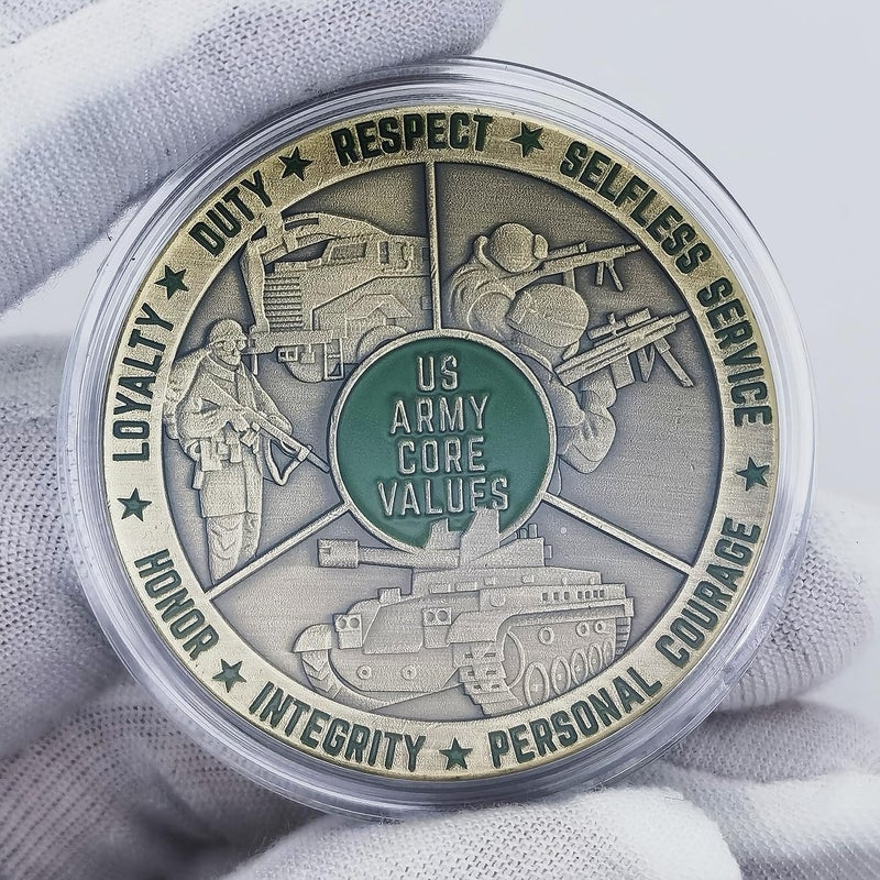 Glamtune US Army Core Values Military Challenge Coin - Ideal Gift for Army Personnel and Supporters - Image 2