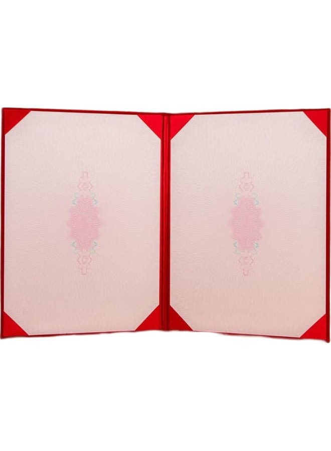 Tianshun Speech Folder, Speech Reading File Folder, Speech Competition Poetry Recitation Book, Business Meeting Banquet Event Host Speech Folder, Contract Signing Ceremony Book, Red Velvet Speech Folder - Image 1