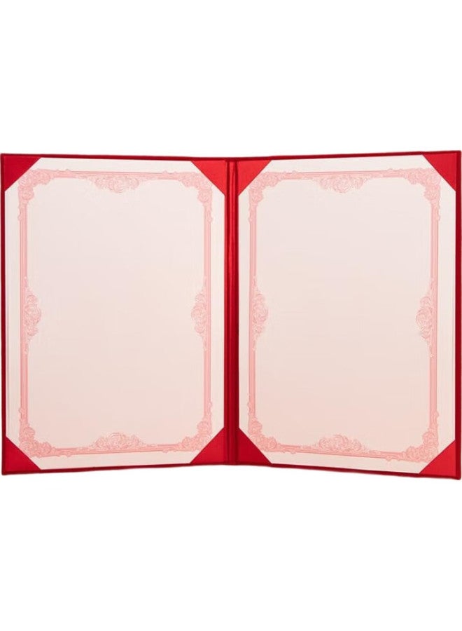 Tianshun Speech Folder, Speech Reading File Folder, Speech Competition Poetry Recitation Book, Business Meeting Banquet Event Host Speech Folder, Contract Signing Ceremony Book, Red Velvet Speech Folder - Image 3