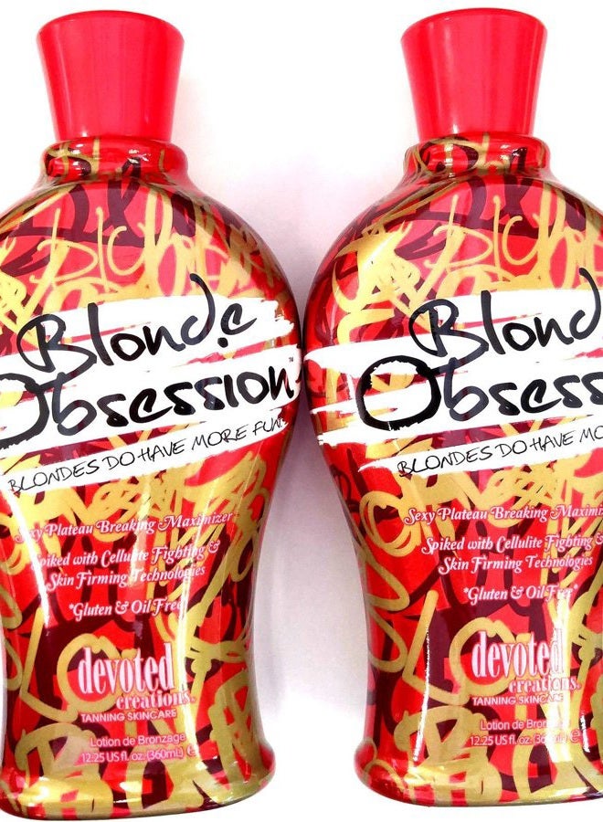 Devoted Creations Lot of 2 Devoted Creations Blonde Obsession Indoor Tanning Lotion Bronzer 12.25 Fl Oz
