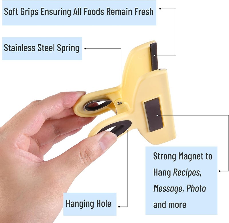 Mr. Pen - Chip Bag Clips, Magnetic Clips, 4 Pack, 5 Inches Wide, Heavy Duty, Bag Clips, Bag Clips for Food, Magnet Clips, Chip Clips, Bag Clips, Food Clips, Magnetic Bag Clips, - Image 5