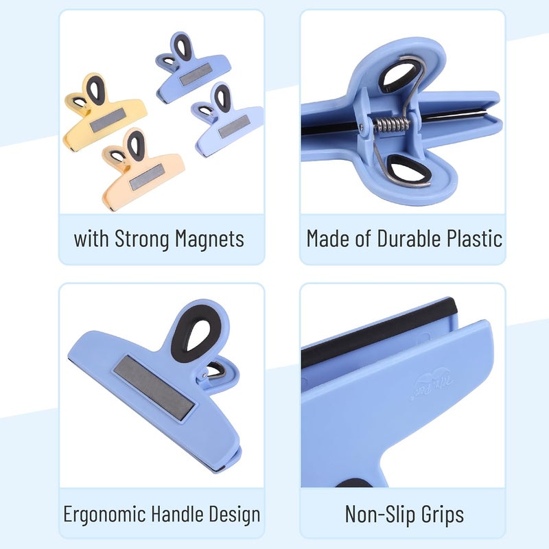 Mr. Pen - Chip Bag Clips, Magnetic Clips, 4 Pack, 5 Inches Wide, Heavy Duty, Bag Clips, Bag Clips for Food, Magnet Clips, Chip Clips, Bag Clips, Food Clips, Magnetic Bag Clips, - Image 4
