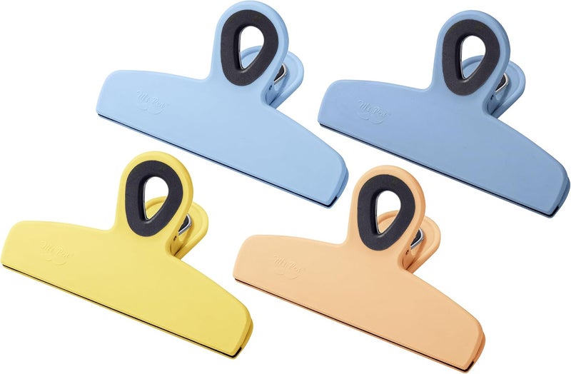 Mr. Pen - Chip Bag Clips, Magnetic Clips, 4 Pack, 5 Inches Wide, Heavy Duty, Bag Clips, Bag Clips for Food, Magnet Clips, Chip Clips, Bag Clips, Food Clips, Magnetic Bag Clips, - Image 1