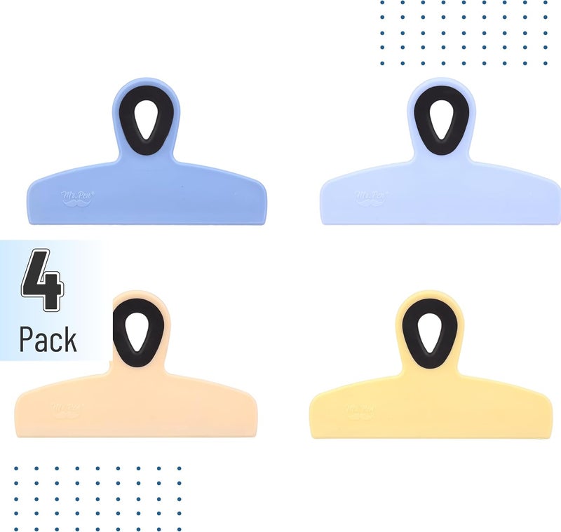 Mr. Pen - Chip Bag Clips, Magnetic Clips, 4 Pack, 5 Inches Wide, Heavy Duty, Bag Clips, Bag Clips for Food, Magnet Clips, Chip Clips, Bag Clips, Food Clips, Magnetic Bag Clips, - Image 2