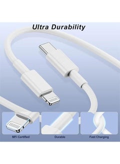 Raxoom iPhone 20W Fast Charger USB C Wall Fast Charger with 1m USB C to Lightning Cable Compatible with iPhone 14/14 Pro/14 Pro Max/13/12/SE2020/11/XR/XS Max/X/iPad  - Image 4