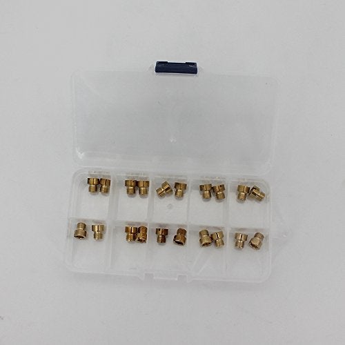 KIPA 20Pcs Carburetor Main Jet Assortment kit for Style AED Barry Grant Quick Fuel Demon Avenger Carburetor 1/4"-32 UNF Unified Fine Thread 2Pcs Per 60# 61# 62# 63# 64# 65# 66# 67# 68# 69# - Image 3