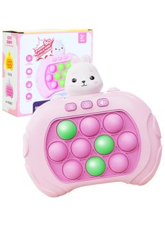 Ebenki Fidget Toys Light Up Pop It Toy, Push-up Digital Game Console, Wack-A-Mall Toy, Stress Relief Puzzle Machine, Puzzle Pop Toy with Multiple Play Modes for 3 Years and Above