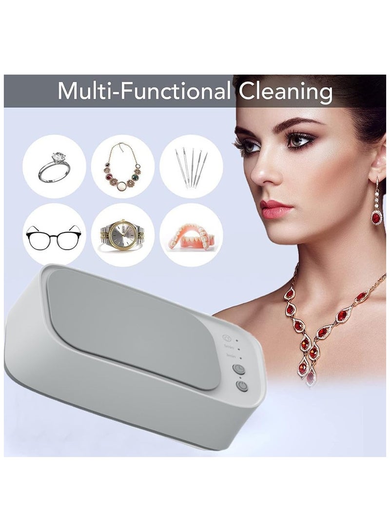 Ultrasonic Cleaner, 45khz Ultrasonic Jewellery Cleaner, Portable And Low Noise Jewellery Cleaner Ultrasonic, for Cleaning Jewelry, Eyeglasses, Watches, Ring, Necklace  - Image 2