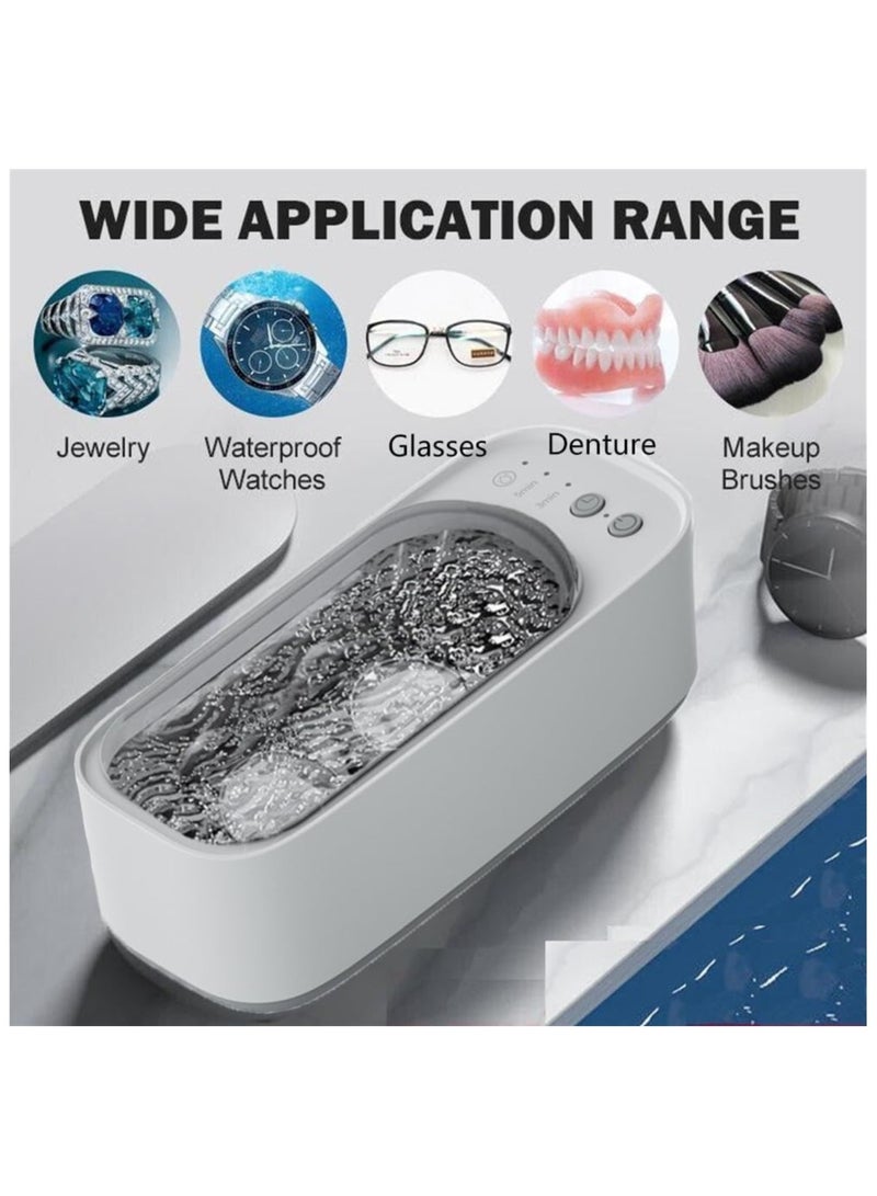Ultrasonic Cleaner, 45khz Ultrasonic Jewellery Cleaner, Portable And Low Noise Jewellery Cleaner Ultrasonic, for Cleaning Jewelry, Eyeglasses, Watches, Ring, Necklace  - Image 3