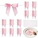 MERDTTES 50 Pcs Pink Mini Bows 275 Inch Twist Tie Bows Elegant Pink Bows for Gift Wrapping DIY Crafts Party Decorations Baby Shower Birthday Wedding Decor Gift Bags - Image 1