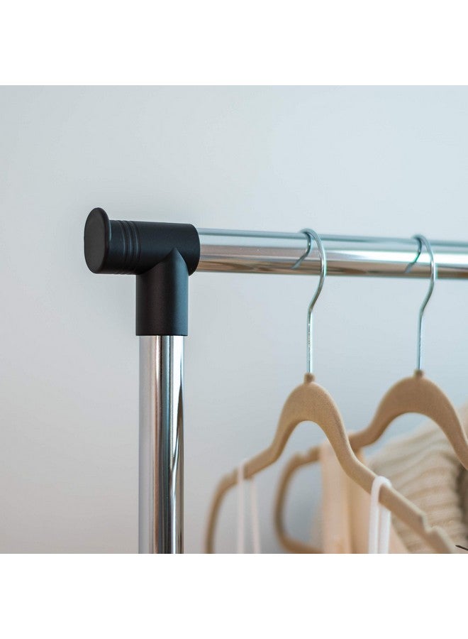 IRIS IRIS USA Clothes Rack, Portable Single-Rod Height Adjustable with Lockable Wheels, Rolling Garment Rack, Single Rod Wardrobe Rack, Easy Assemble, for Clothes, Belts, Shoes, and Bags  - Image 3