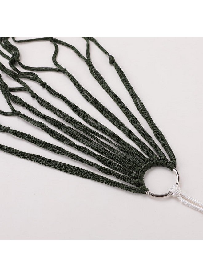 Kuber Industries Nylon Rope Travel Hammock |Garden Hammock Swing for Adults|100 KG Load Bearing Capicity|Including 2 Rope, 1 Bag (Green) - Image 5