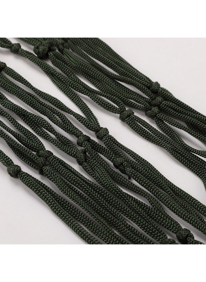 Kuber Industries Nylon Rope Travel Hammock |Garden Hammock Swing for Adults|100 KG Load Bearing Capicity|Including 2 Rope, 1 Bag (Green) - Image 2