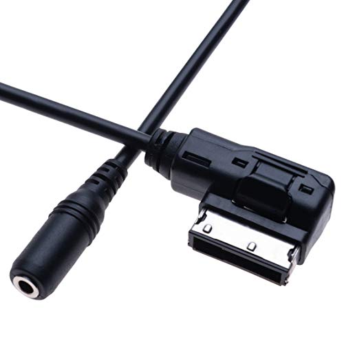 Keple AMI MDI to AUX 3.5mm Female Jack Music Media Interface Cable Adapter | Compatible with Audi A6L Q5 Q7 A8 S5 A5 A4L A3 VW Volkswagen Tiguan GTI CC Skoda Fabia Octavia Vehicle Radio | 1.3ft - Image 2