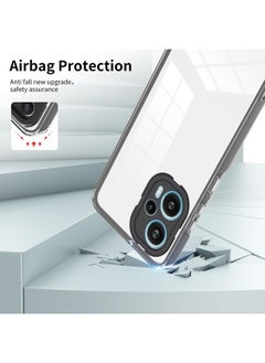 erorex Case For Xiaomi Poco F5/Redmi Note 12 Turbo 3 in 1 Clear TPU Color PC Frame Phone Case  - Image 5