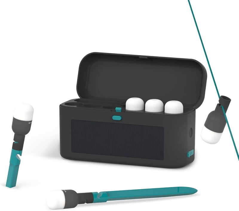 BioLite أضواء موقع BioLite Luci الشمسية بدون خيوط - ستة أضواء تخييم صغيرة قابلة للفصل مع دعامات خيمة وحافظة شحن - أضواء تغطي 1000 قدم مربع - قابلة للشحن عبر الطاقة الشمسية وUSB - تدوم 20 ساعة - Image 1