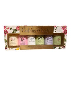 Crabtree & Evelyn Crabtree  Evelyn Signature Collection 6 pc Gift Set Summer Hill Rosewater Nantucket Briar Lily Lavender Sweet Almond Oil 6piece set 3 fl oz ea Body Wash 
